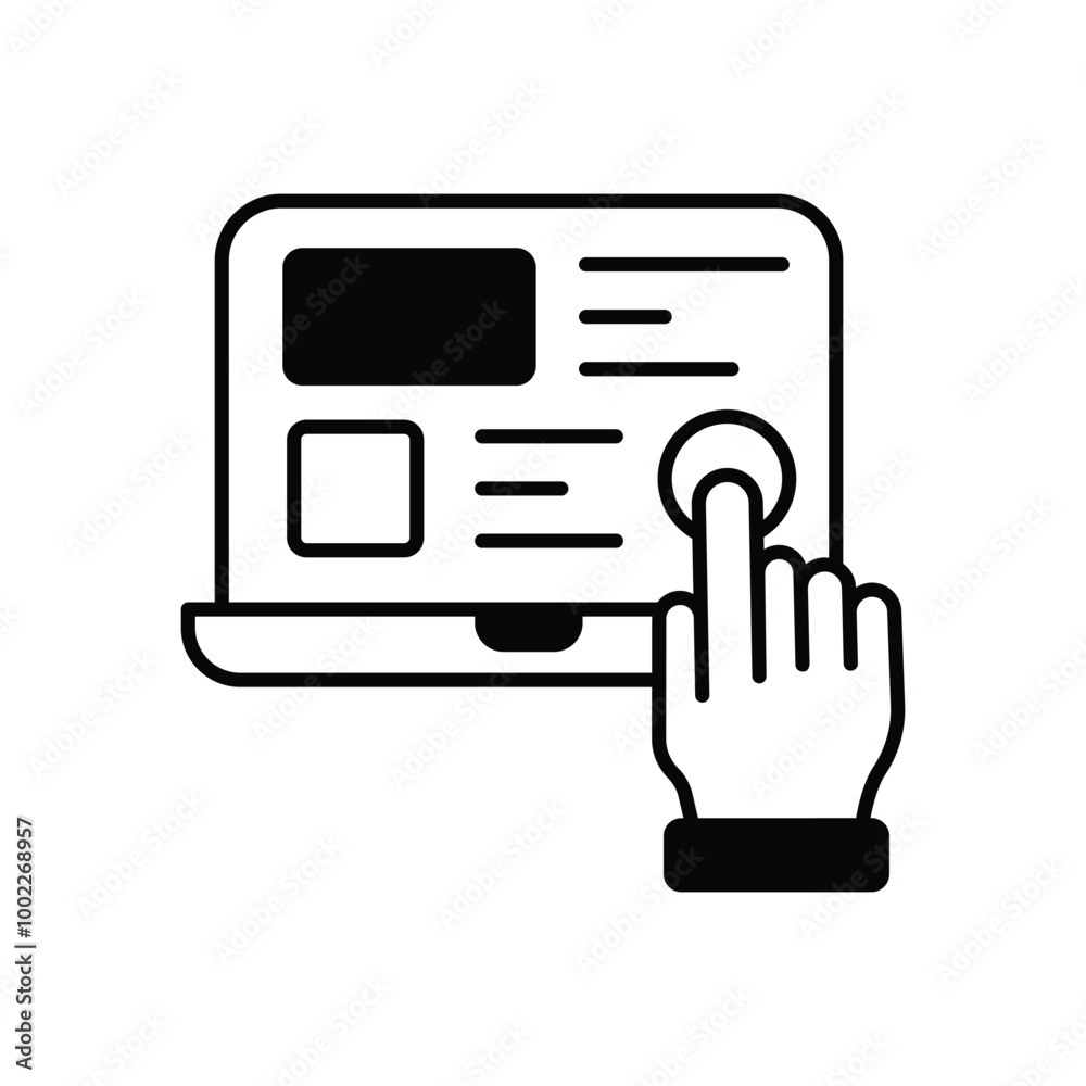 User Interface vector icon stock illustration User Interface vector icon stock illustration