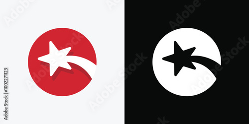 Star Logo Design isolated on white background