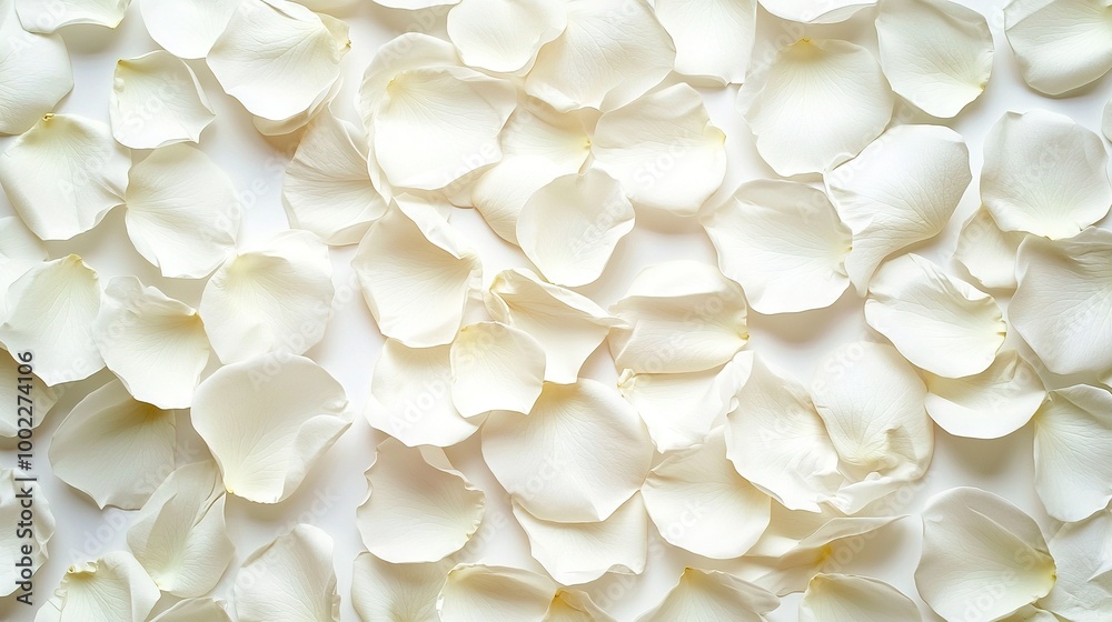 Close-up of a group of white flowers on a white background with a subtle reflection in the center of the petals Close-up of a group of white flowers on a white background with a subtle reflection in the center of the petals