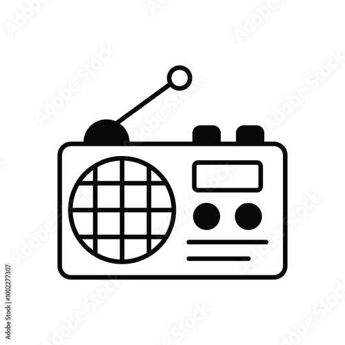 Radio Button vector icon stock illustration