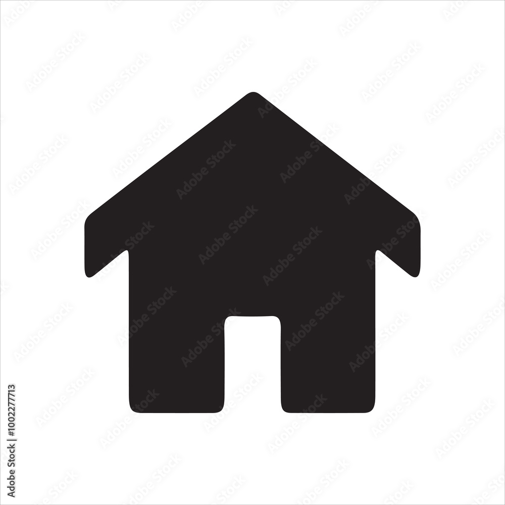 Home button icons, Home page icons, Simple house symbols, Building icon, Vector illustration Home button icons, Home page icons, Simple house symbols, Building icon, Vector illustration