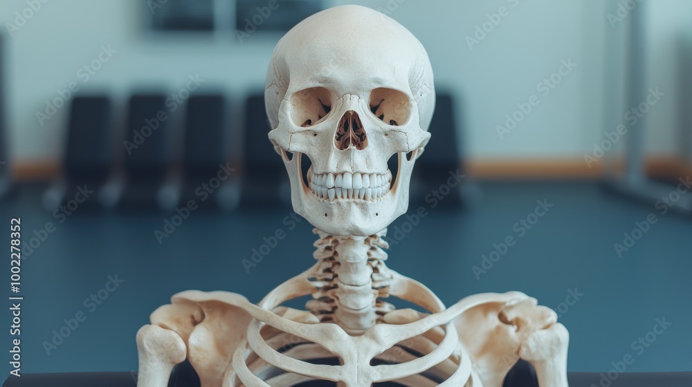Realistic Human Skeleton Model in Room Setting Realistic Human Skeleton Model in Room Setting