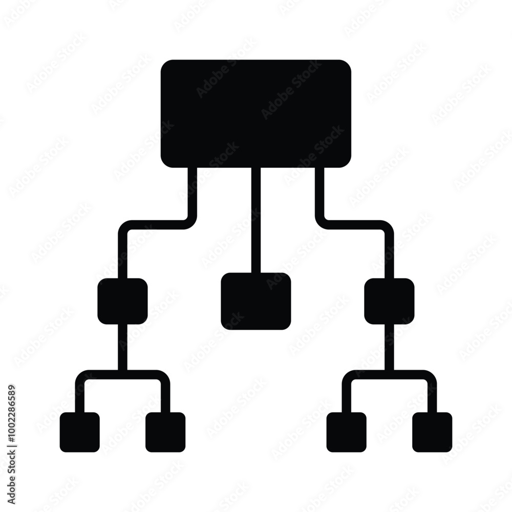 Hierarchy icon design, flowchart vector, workflow icon Hierarchy icon design, flowchart vector, workflow icon