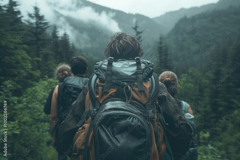 Elderly hiking together in nature. Elderly hiking together in nature.