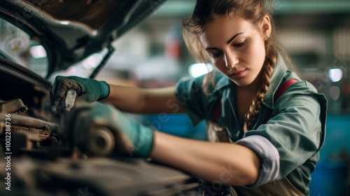 strong women working in heavy and tiring jobs