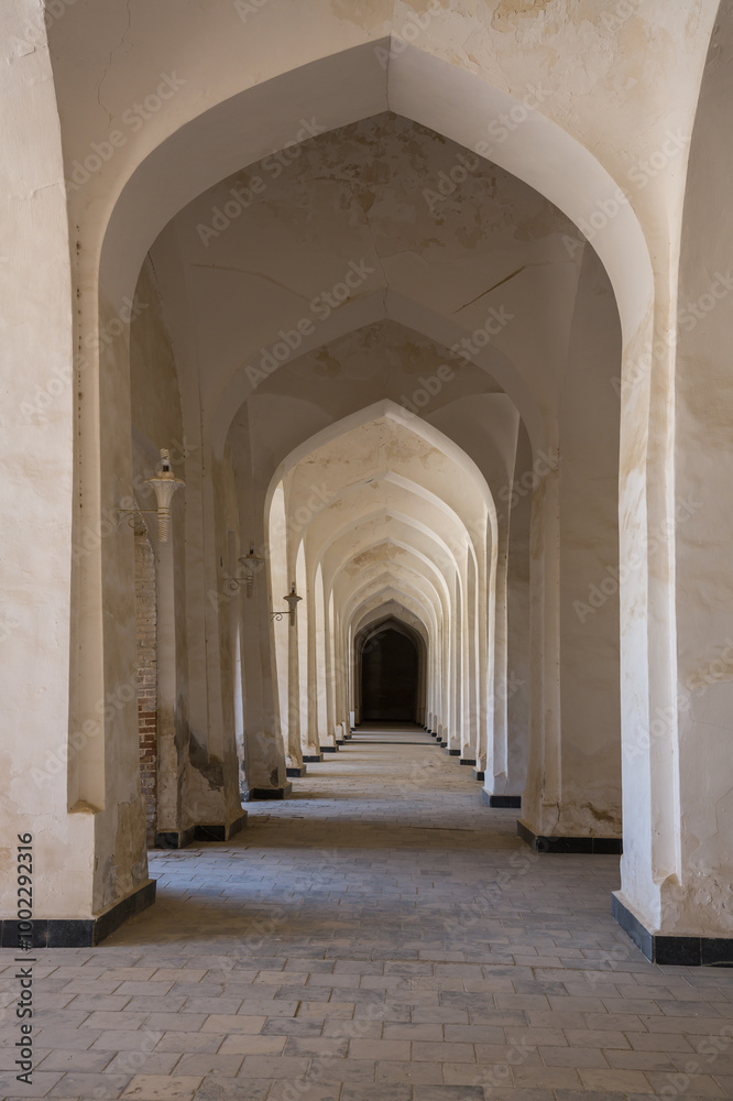 Fototapeta premium Inner courtyard of the Kalyan Mosque in Bukhara