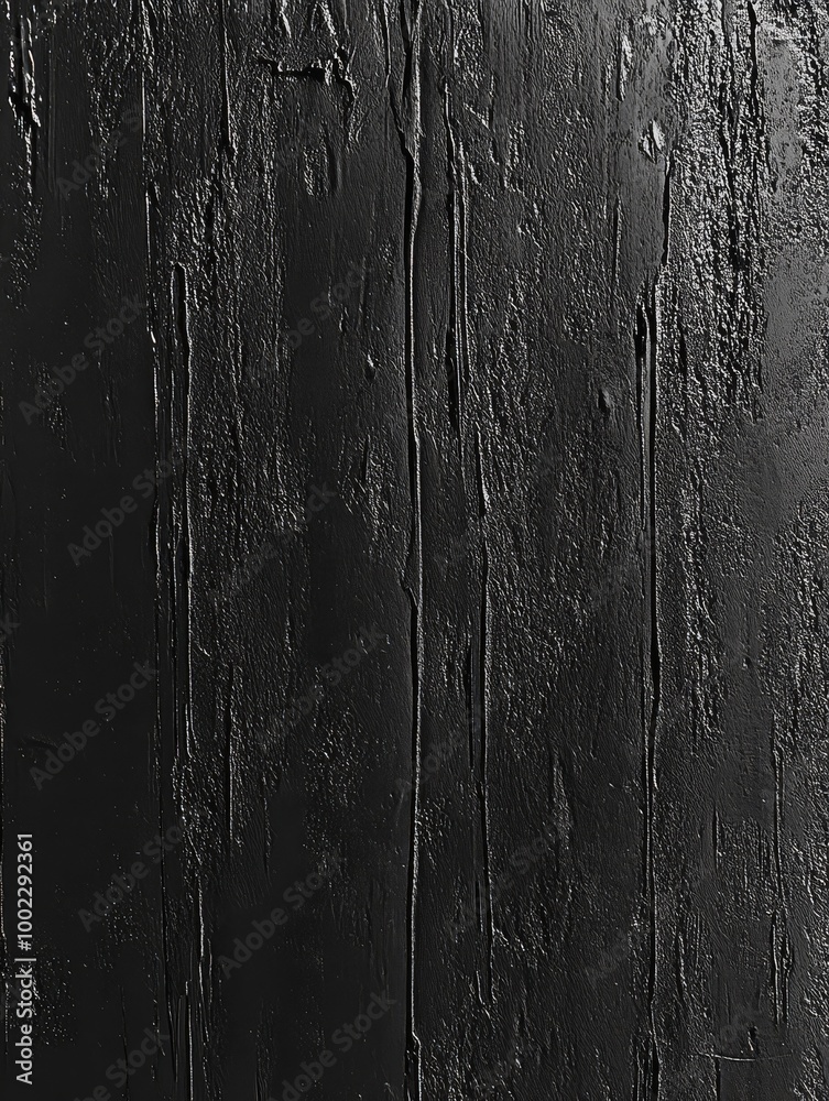 Fototapeta premium Dark textured wooden surface with visible grain and vertical lines, perfect for backgrounds and adding a rustic, vintage element to designs.