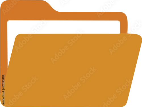 Realistic folder with documents. Folders icon modern simple vector