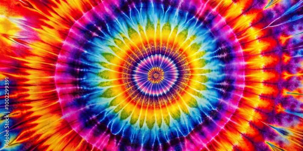 Tie-Dye Mandala A Psychedelic Burst of Color and Pattern Tie-Dye Mandala A Psychedelic Burst of Color and Pattern