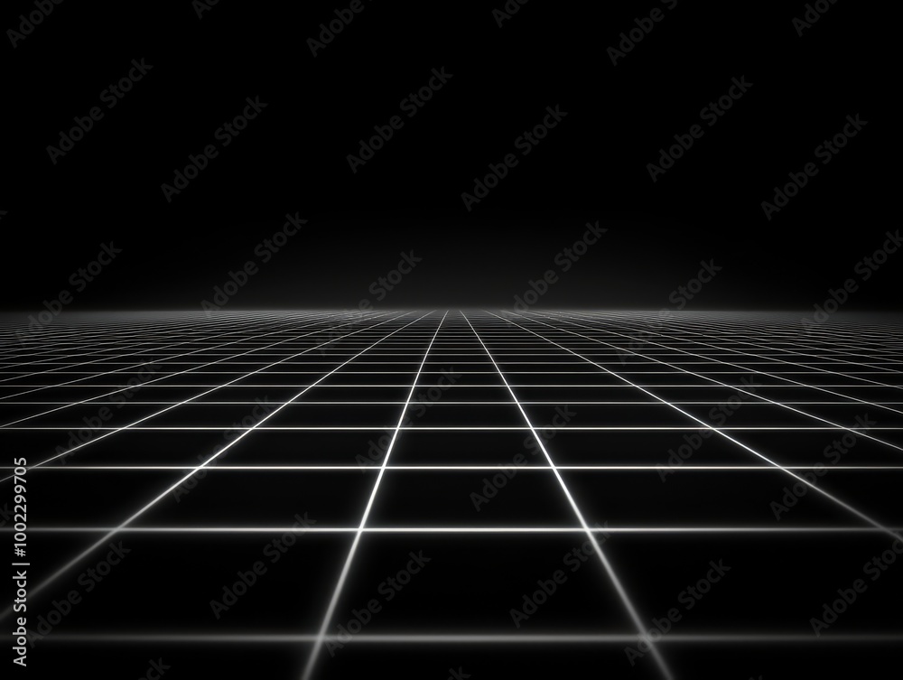 Futuristic digital grid background with glowing lines. Perfect for technology, science fiction, and virtual reality themes. Futuristic digital grid background with glowing lines. Perfect for technology, science fiction, and virtual reality themes.