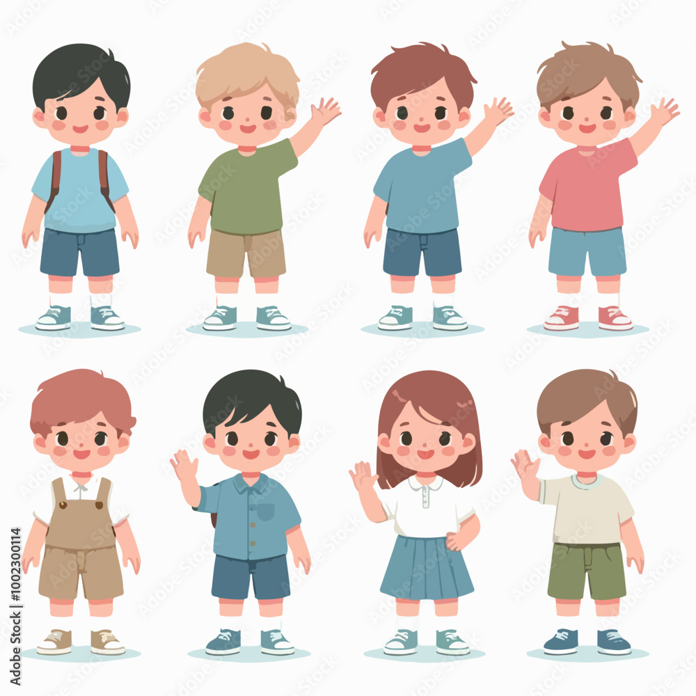set of children set of children