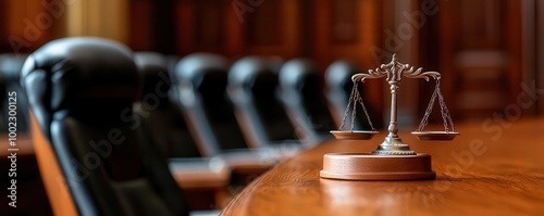 A courtroom scene where the constitution is being upheld as the ultimate authority in a legal battle, constitutional law, advocacy for justice photo