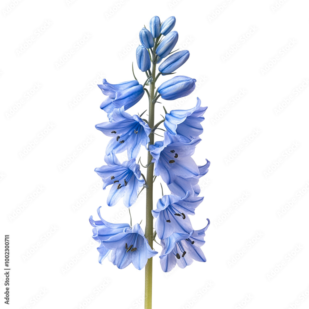 Fototapeta premium Bluebell isolated against a transparent background