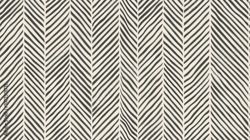 Zigzag pattern made from gray short lines: Seamless design of thin gray short lines arranged in a zigzag geometric pattern on a neutral background