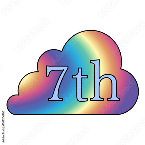 in seventh (7th) heaven - illustration of idiomatic expression. Similar to being on Cloud 9 but less congested.  