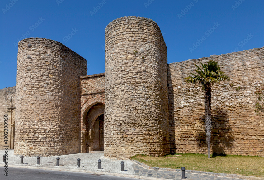 Naklejka premium Stadtmauer in Ronda