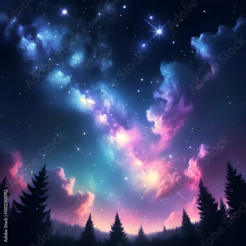 starry night sky