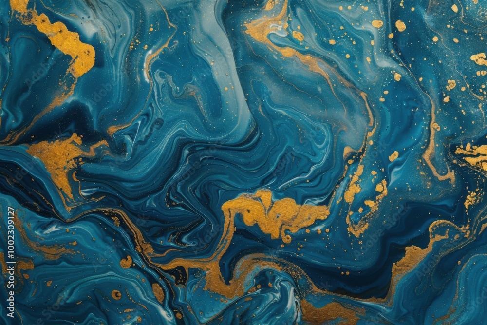 Blue and Gold Fluid Art with Luxurious Swirling Patterns and Golden Accents
Blue and Gold Fluid Art with Luxurious Swirling Patterns and Golden Accents