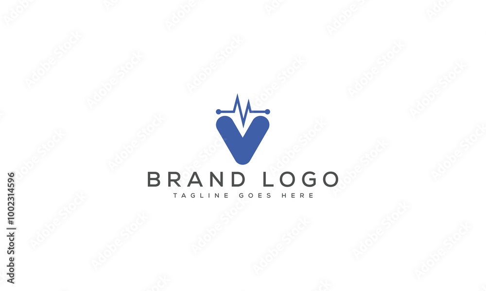 letter V logo design vector template design for brand. letter V logo design vector template design for brand.