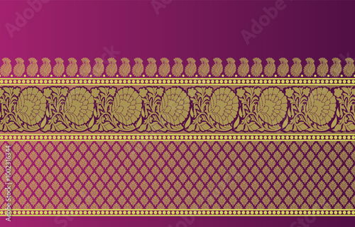 beautiful graphic saree design and this sari design is in Indian style which is for textile fashion industry and it can be used as wallpaper backdrop and website bg this style is originated in india