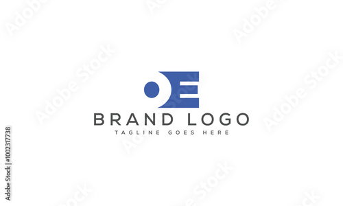 Free Download letter OE logo design vector template design for brand. - GFXLoad