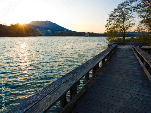 Fotografia The nature trails at Lake Akan, Hokkaido, Japan.