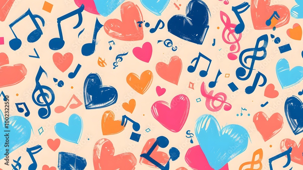 A serene heart paints the note song A serene heart paints the note song