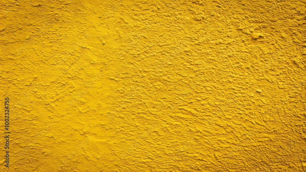 Fototapeta premium Bright yellow textured concrete wall background, perfect for creative designs and artistic projects, offering a unique