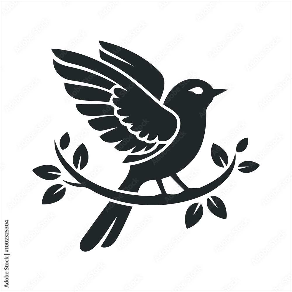 Fototapeta premium bird on a branch