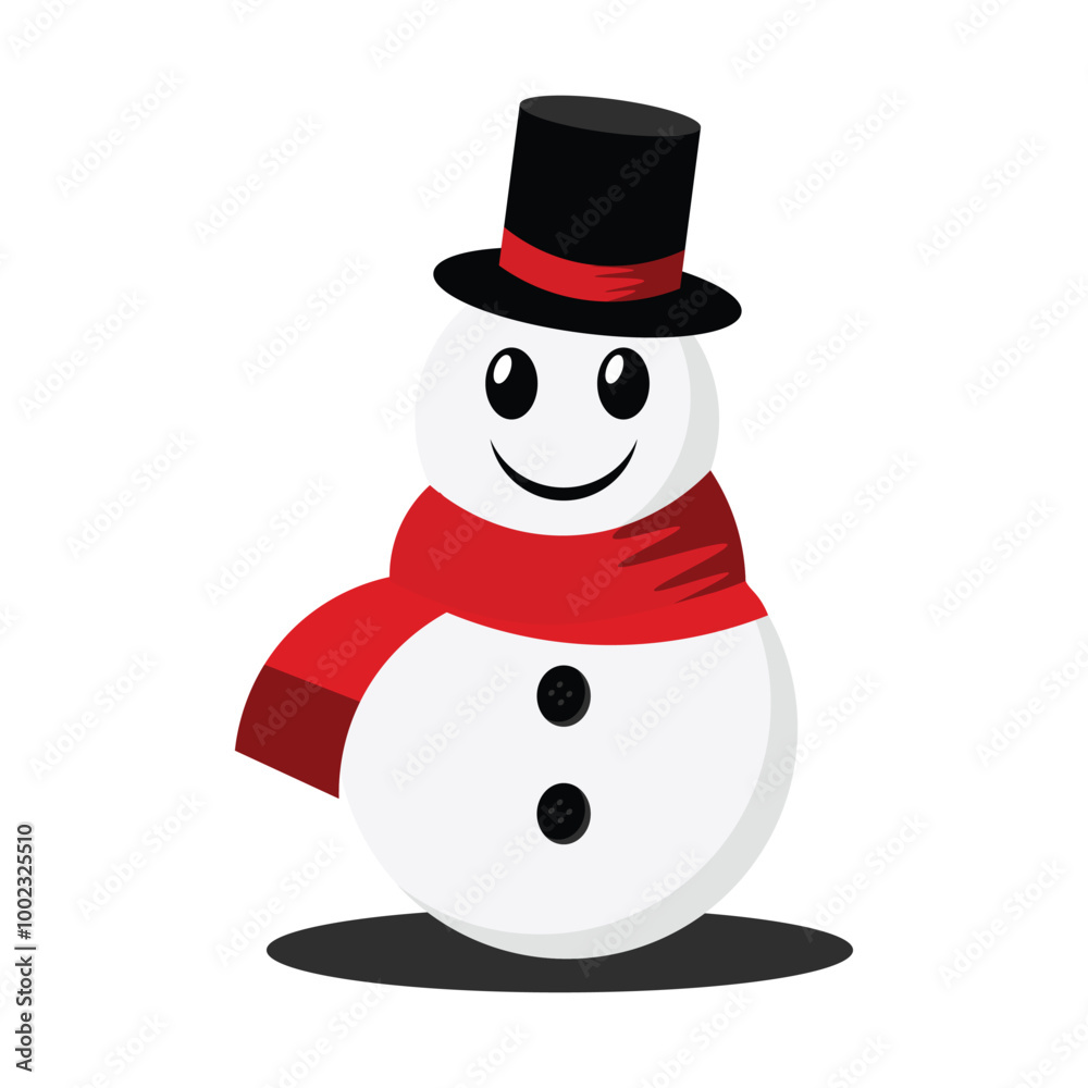 Christmas Snowman Illustration Christmas Snowman Illustration