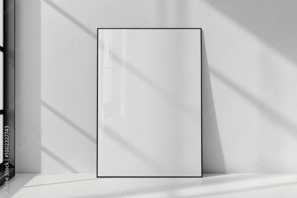 A3 Poster Mockup on White Background created with Generative AI A3 Poster Mockup on White Background created with Generative AI