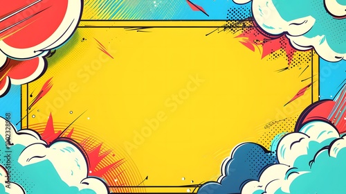 Color Floral Frame with Butterfly Illustration for Kids Birthday Card Design
