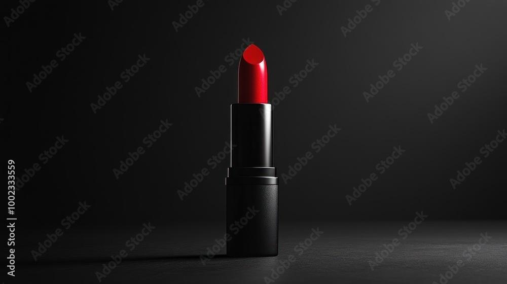 Beautiful Red lipstick isolated on a matte background. Makeup product. Beautiful Red lipstick isolated on a matte background. Makeup product.