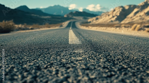 Wallpaper Mural Asphalt Road Through Desert Landscape Torontodigital.ca