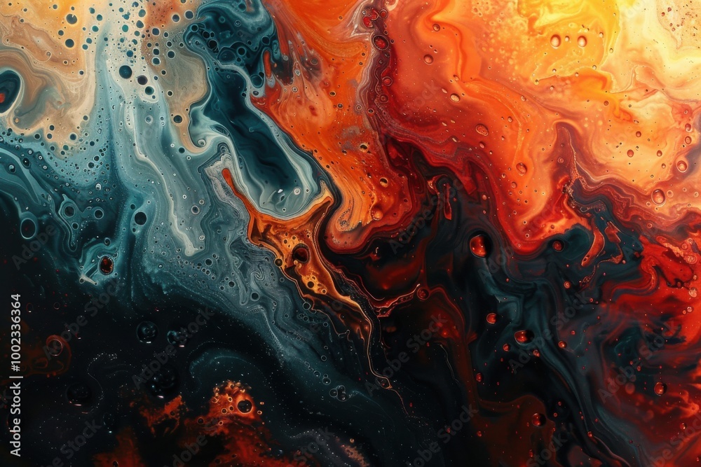 Fiery Abstract Fluid Art with Molten Red, Orange, and Yellow Lava-Like Swirling Patterns
Fiery Abstract Fluid Art with Molten Red, Orange, and Yellow Lava-Like Swirling Patterns