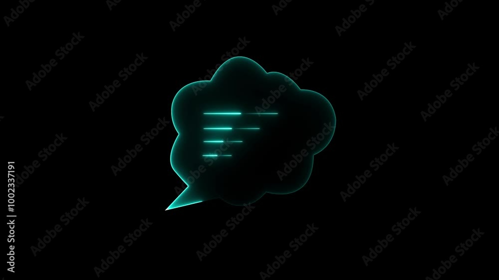 Chat, speech bubble animation. Motion graphic design. Chat, speech bubble animation. Motion graphic design.