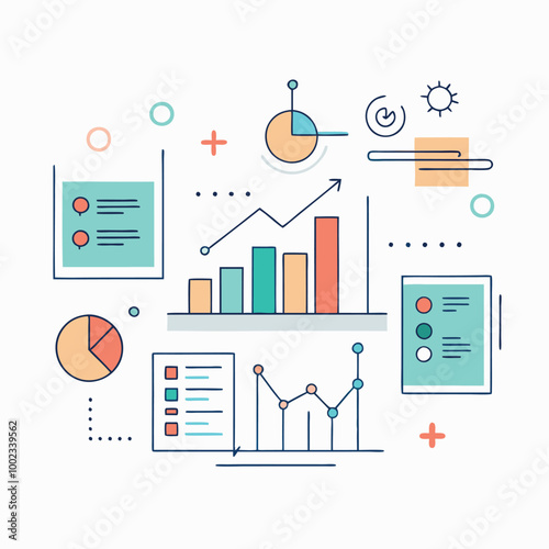 set of infographic elements vector