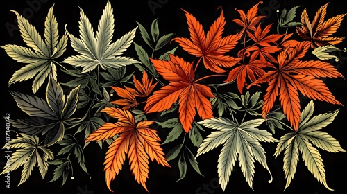 cannabis leaf organic