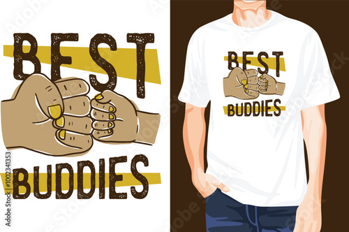 Best Buddies t-shirt design unique idea