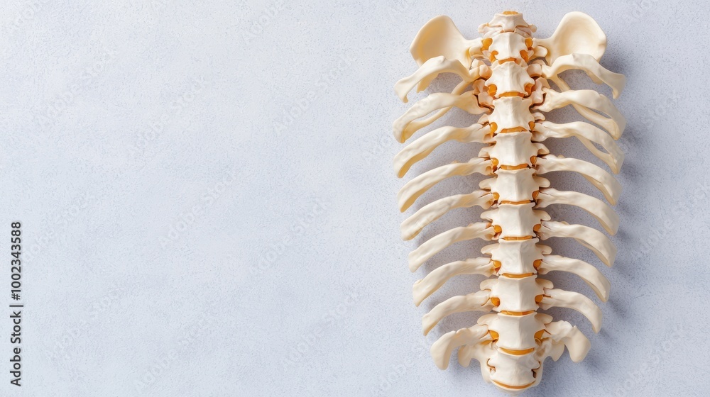 Obraz premium Anatomy of Human Spine for Educational Purposes