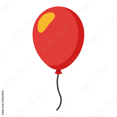 A red balloon no background