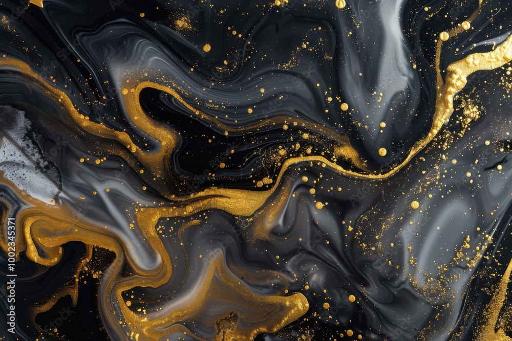 Black and Gold Fluid Abstract with Dynamic Metallic Accents and Marbled Flowing Design
Black and Gold Fluid Abstract with Dynamic Metallic Accents and Marbled Flowing Design