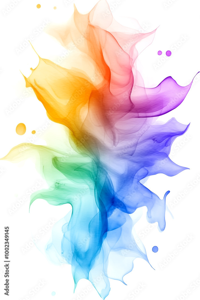 Obraz premium A colorful flame with a rainbow of colors. The flame is very bright and vibrant, and it seems to be dancing in the air. The colors of the flame are very vivid and eye-catching