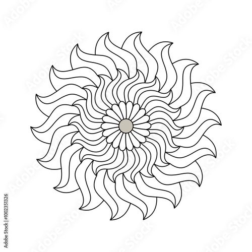 Divine Geometry pattern  for Meditation. eps