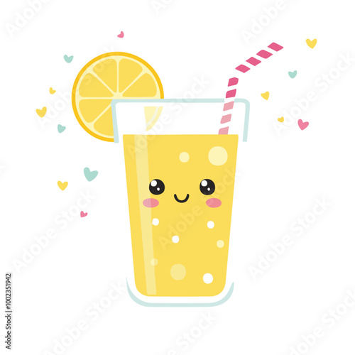 Lemon Juice Drink Beverage Liquid Water Fresh Animation Kawaii Healthy Character
