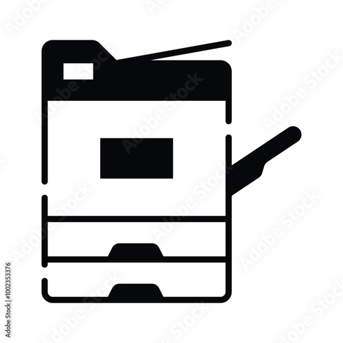 A printer or copier machine icon, representing printing or document duplication