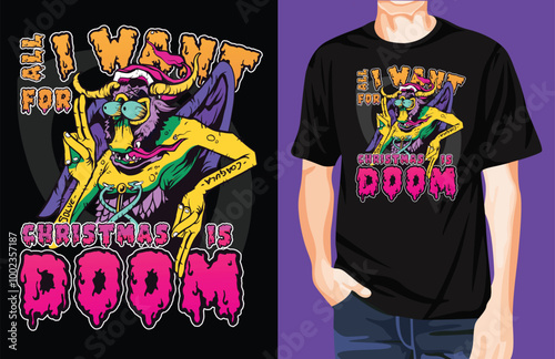 Christmas Doom t-shirt design unique idea