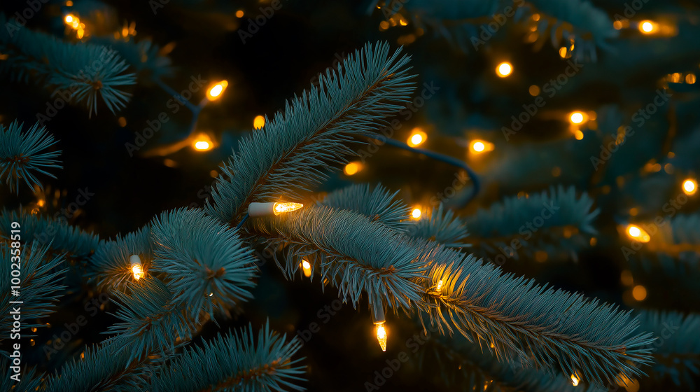 Closeup of Christmas tree lights, background . A highresolution photograph natural lighting , Banner Image For Website, Background Closeup of Christmas tree lights, background . A highresolution photograph natural lighting , Banner Image For Website, Background