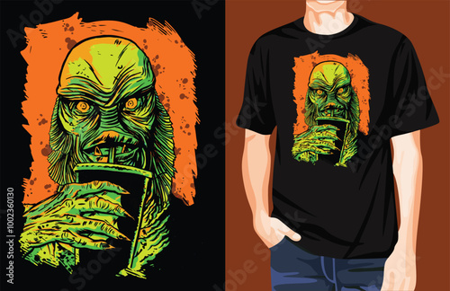 Creature From the Black Lagoon t-shirt design unique idea