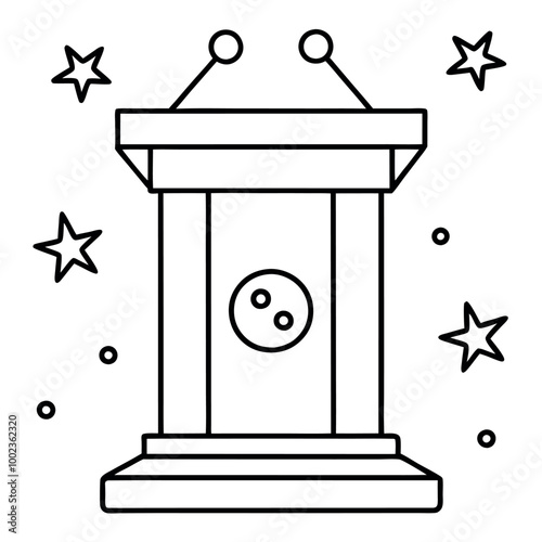 vector illustration of an abstract background with stars